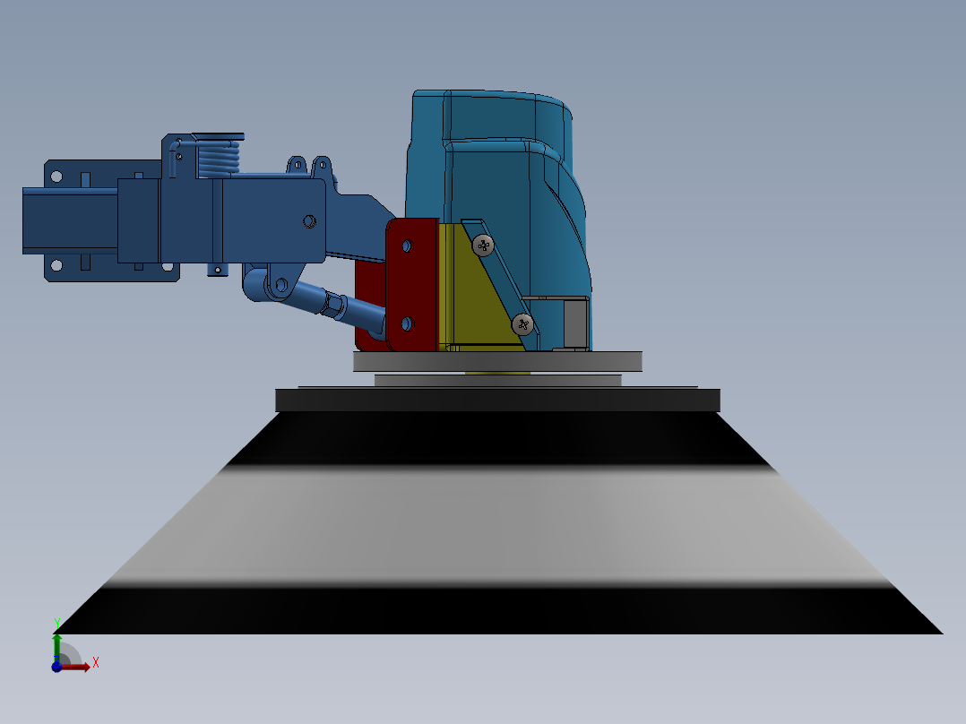 扫刷总成SW三维图==1001053==55前视图