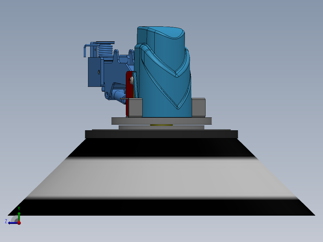 扫刷总成SW三维图==1001053==55右视图