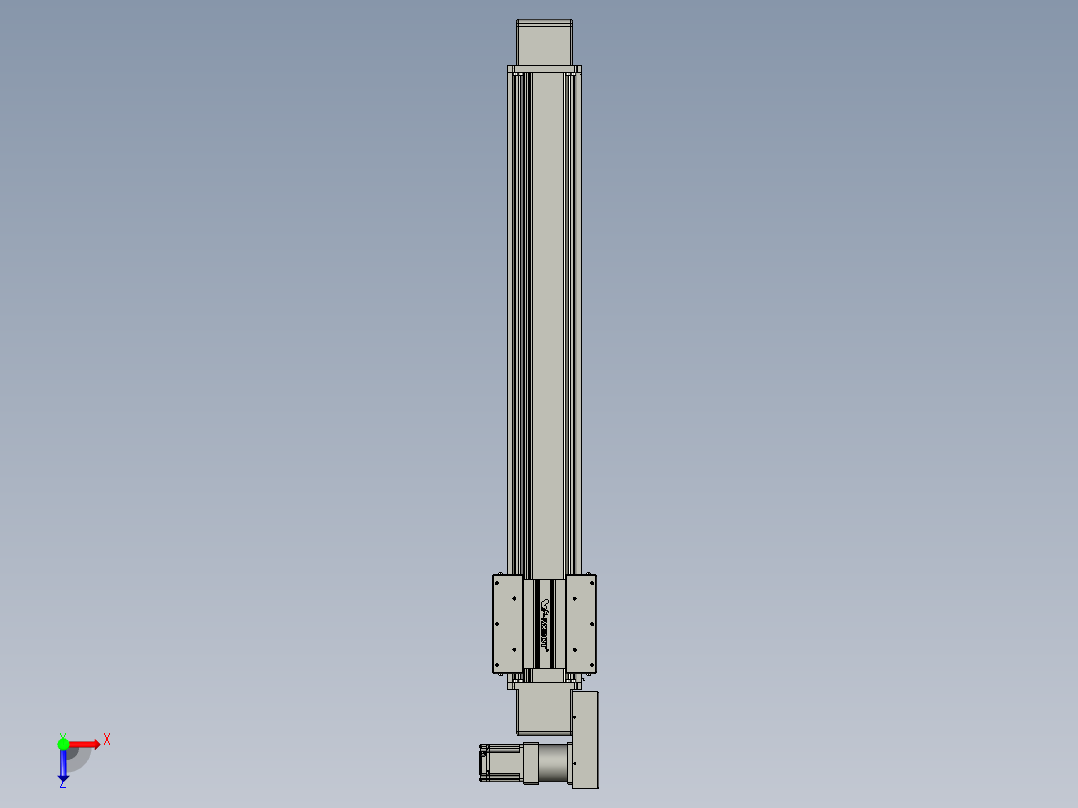 威洛博直线电机模组EB16-L208-S1050-BL-ZP75-MS3-5K俯视图