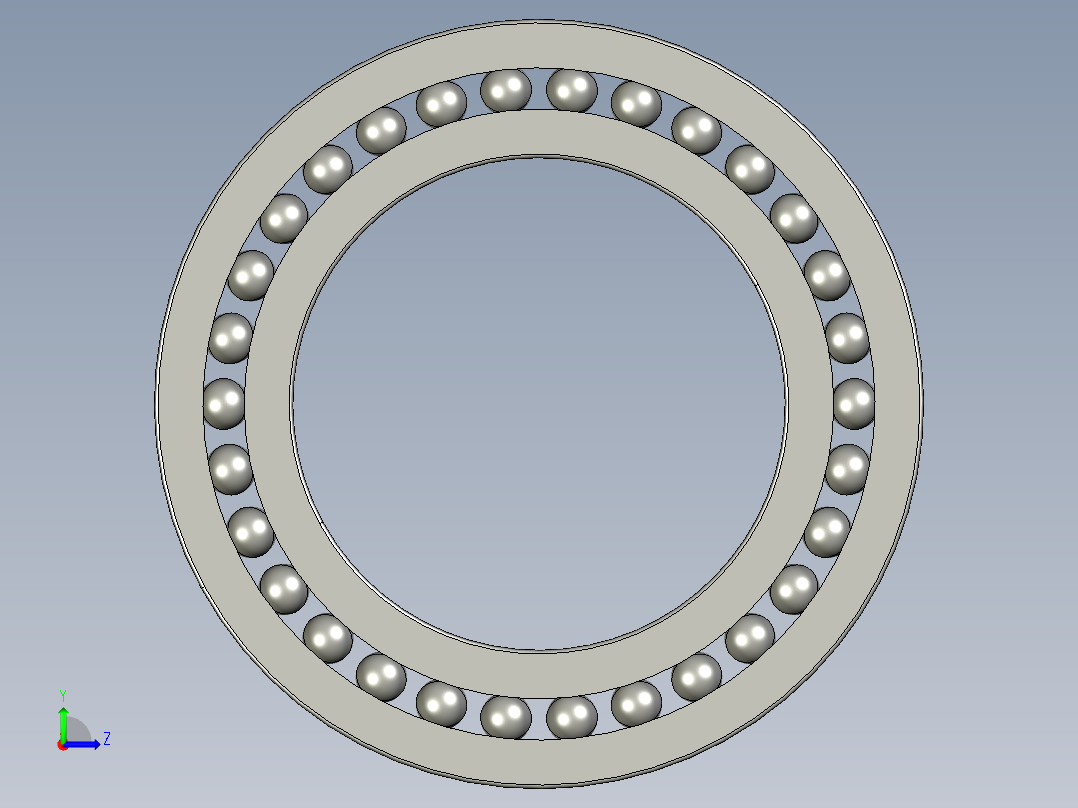 深沟球轴承16016左视图