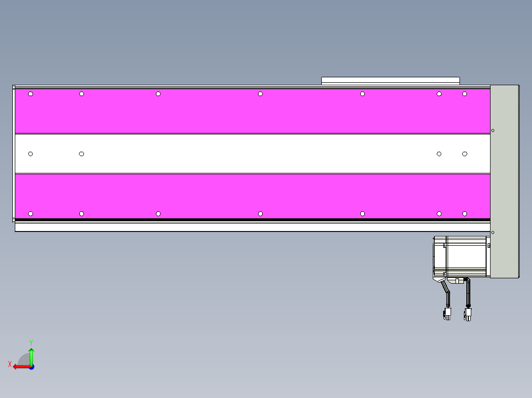 VF丝杆传动-一般环境VF27-Lxx-C-S550-BL-ZP75-C3后视图