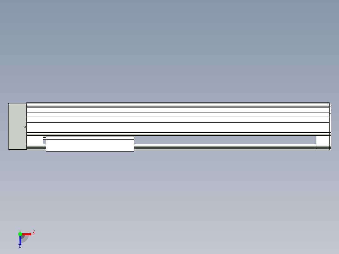 VF丝杆传动-一般环境VF27-Lxx-C-S550-BL-ZP75-C3俯视图