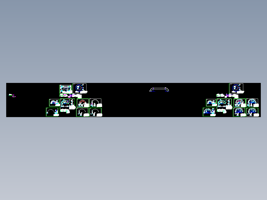 180度转弯皮带<span style='color: red'>输送机</span>全套CAD图纸 机械设计CAD图纸DWG图纸