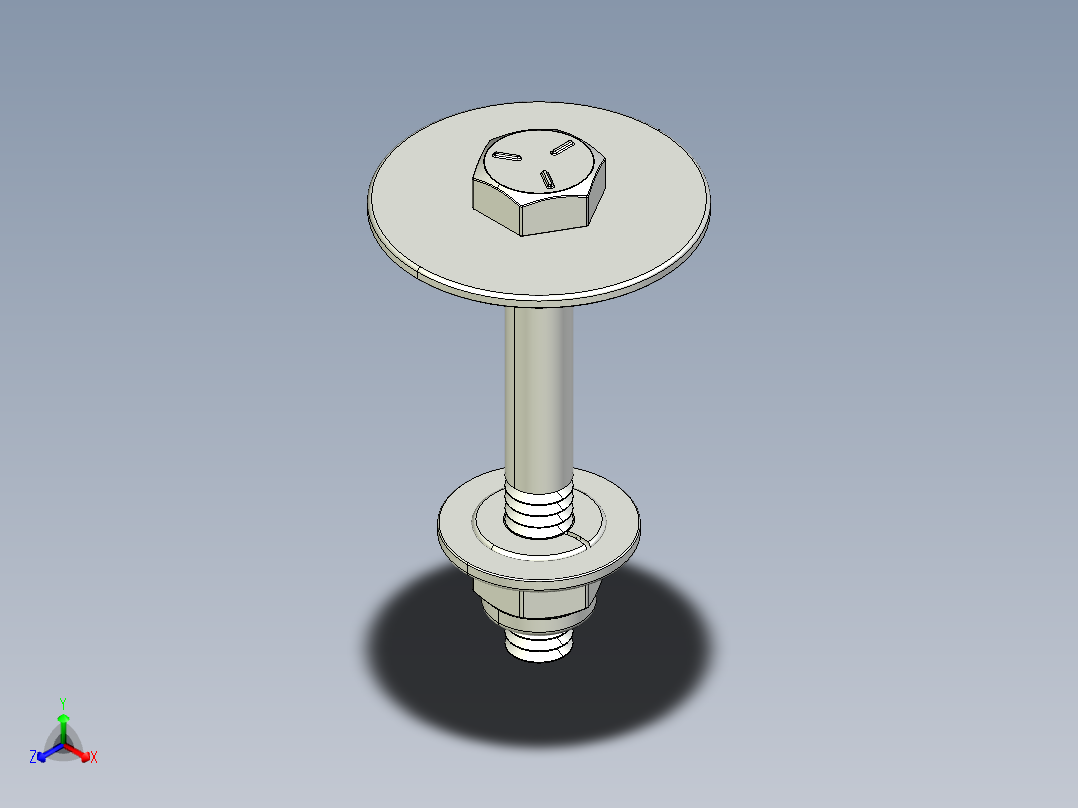 紧固件-STEP 0.2500 Hex Bolt-01