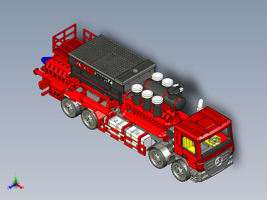可以打印的2500型压裂车