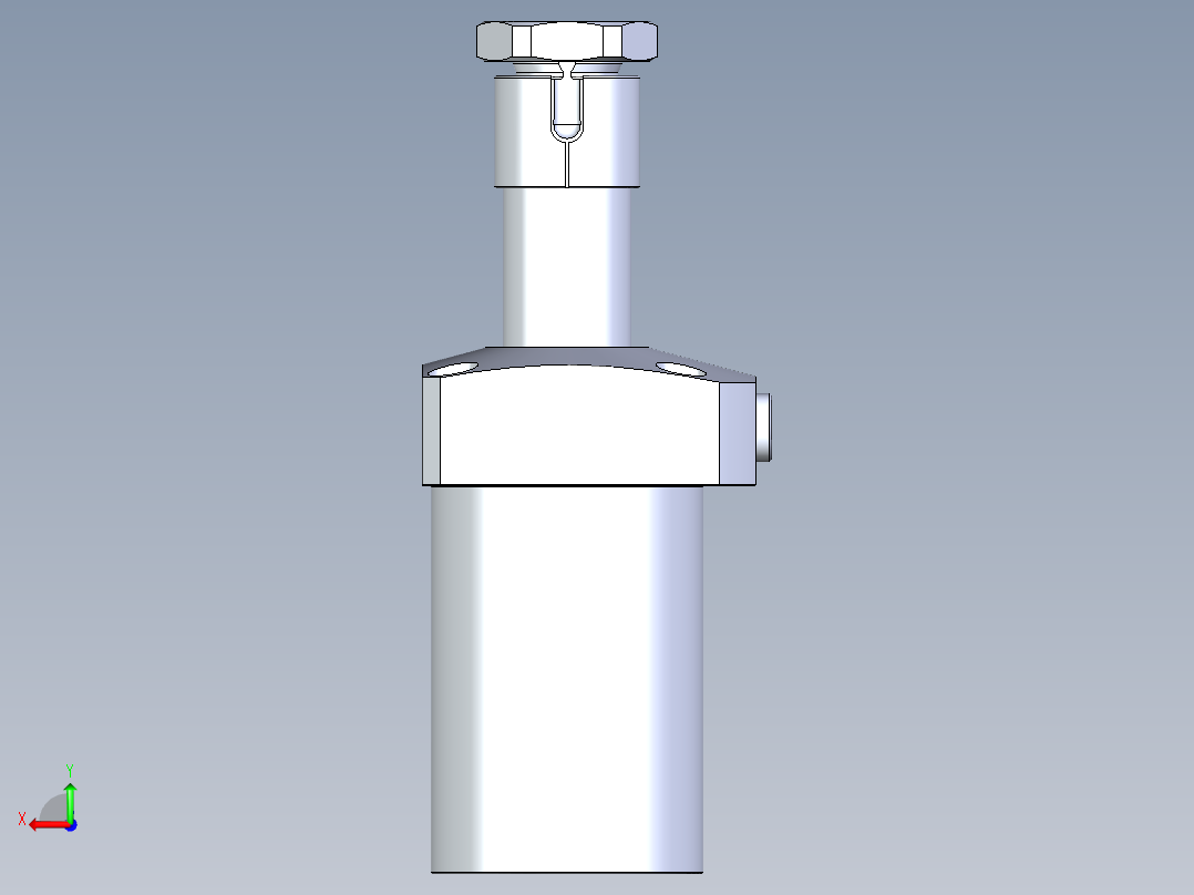 KOSMEKLHA0750-CL-Q30多系列多零件图纸模型后视图