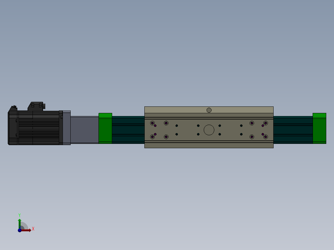 丝杆式模组DC64-SP-EG-JC（100-1500mm）前视图