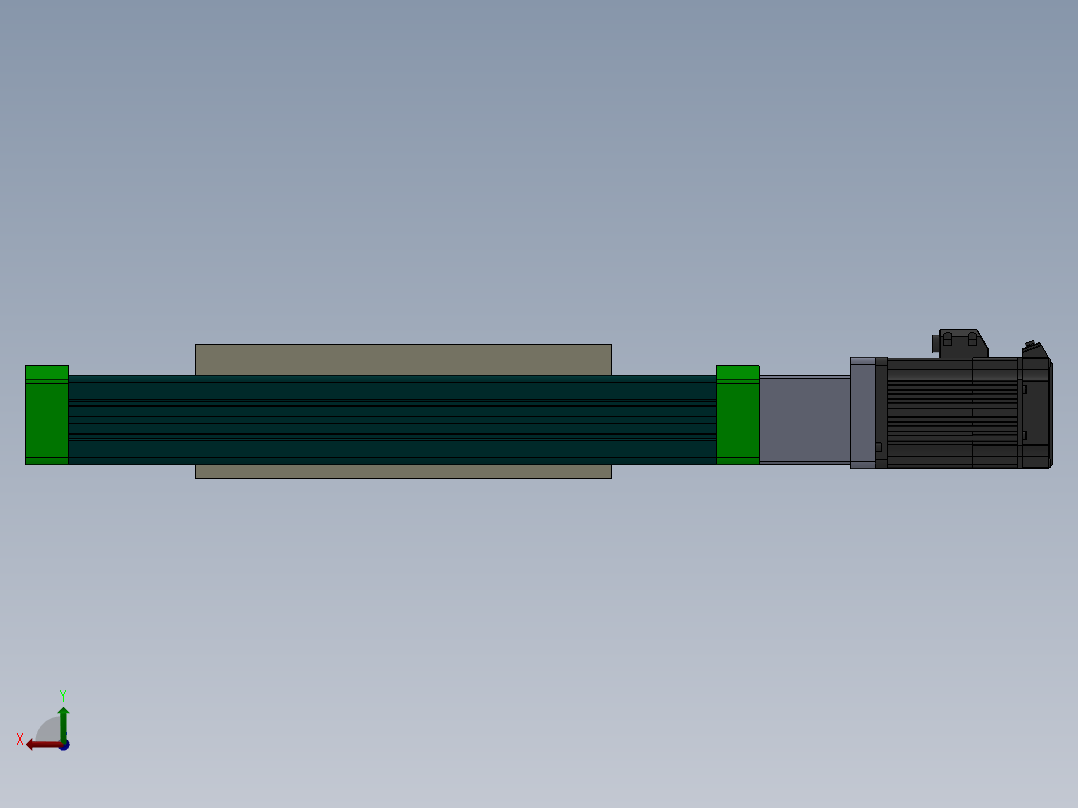 丝杆式模组DC64-SP-EG-JC（100-1500mm）后视图