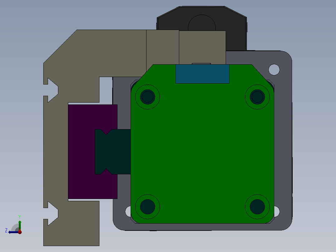 丝杆式模组DC64-SP-EG-JC（100-1500mm）右视图