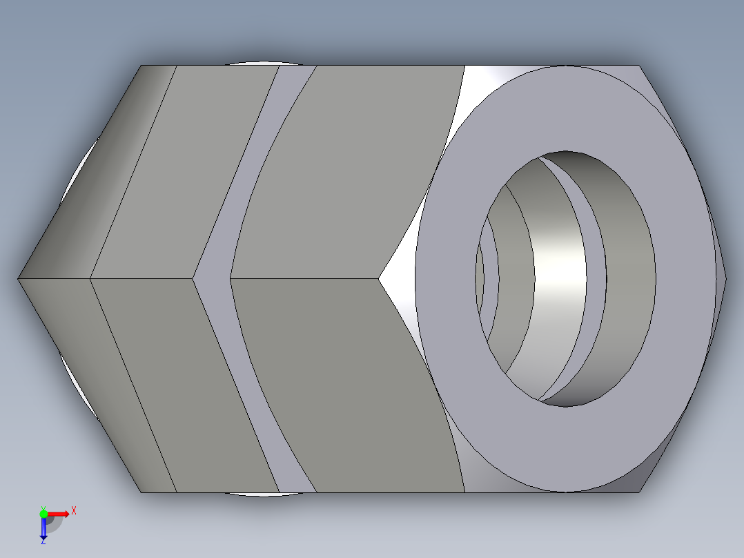 卡套式工业通用硬管接头EO_Adjustable_locknut_45_deg_elbow_VEE30ZSMORCF俯视图