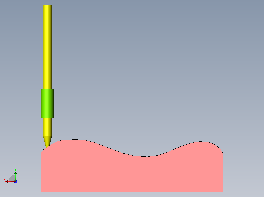 平面移动凸轮机构后视图