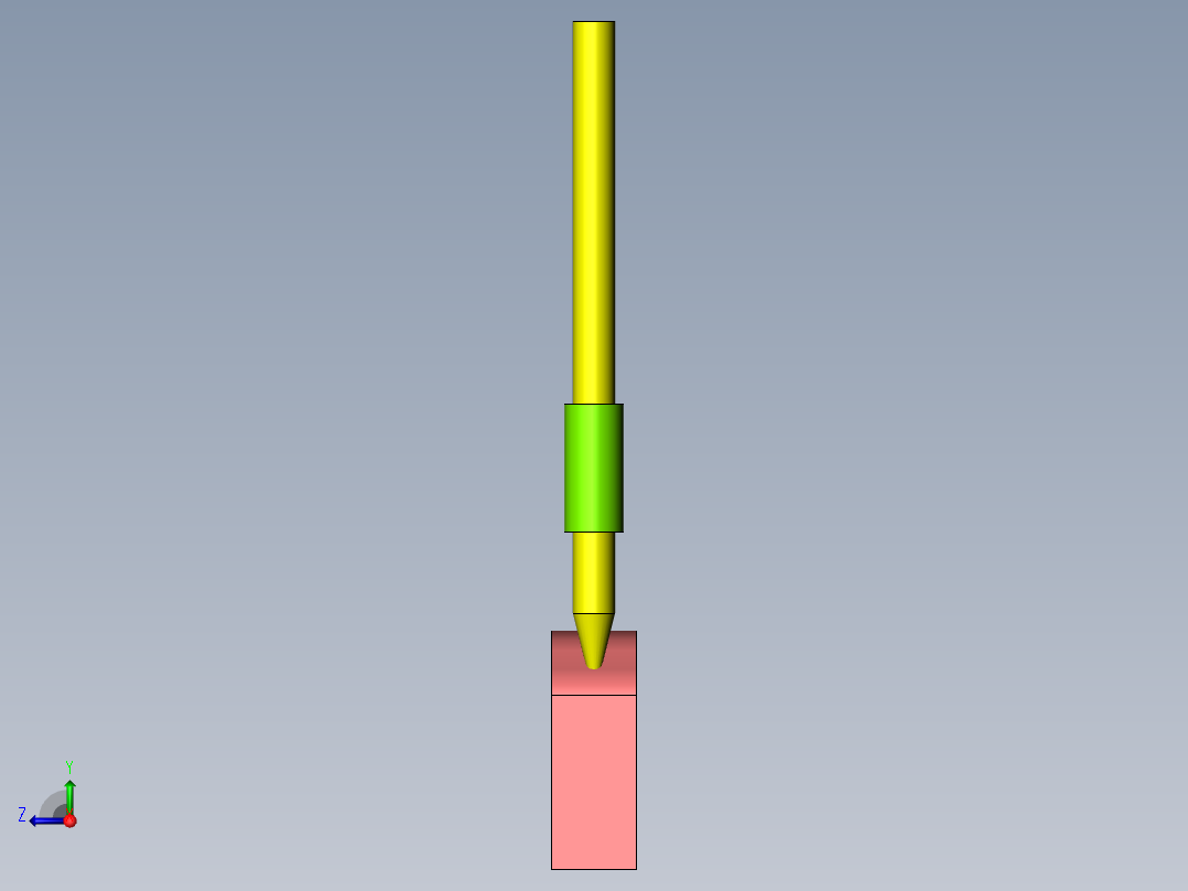 平面移动凸轮机构右视图