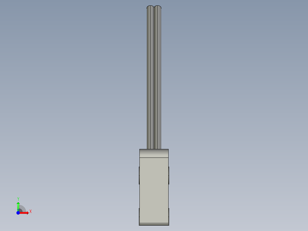 基恩士LV-S31_kc图纸模型前视图