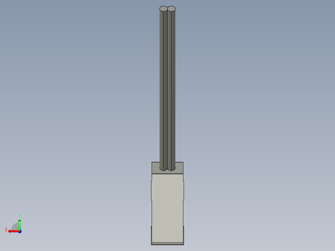 基恩士LV-S31_kc图纸模型后视图