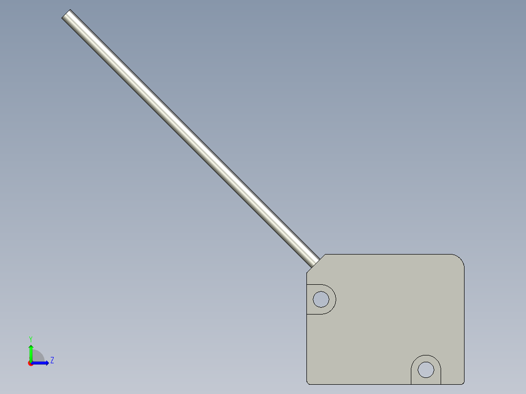 基恩士LV-S31_kc图纸模型左视图