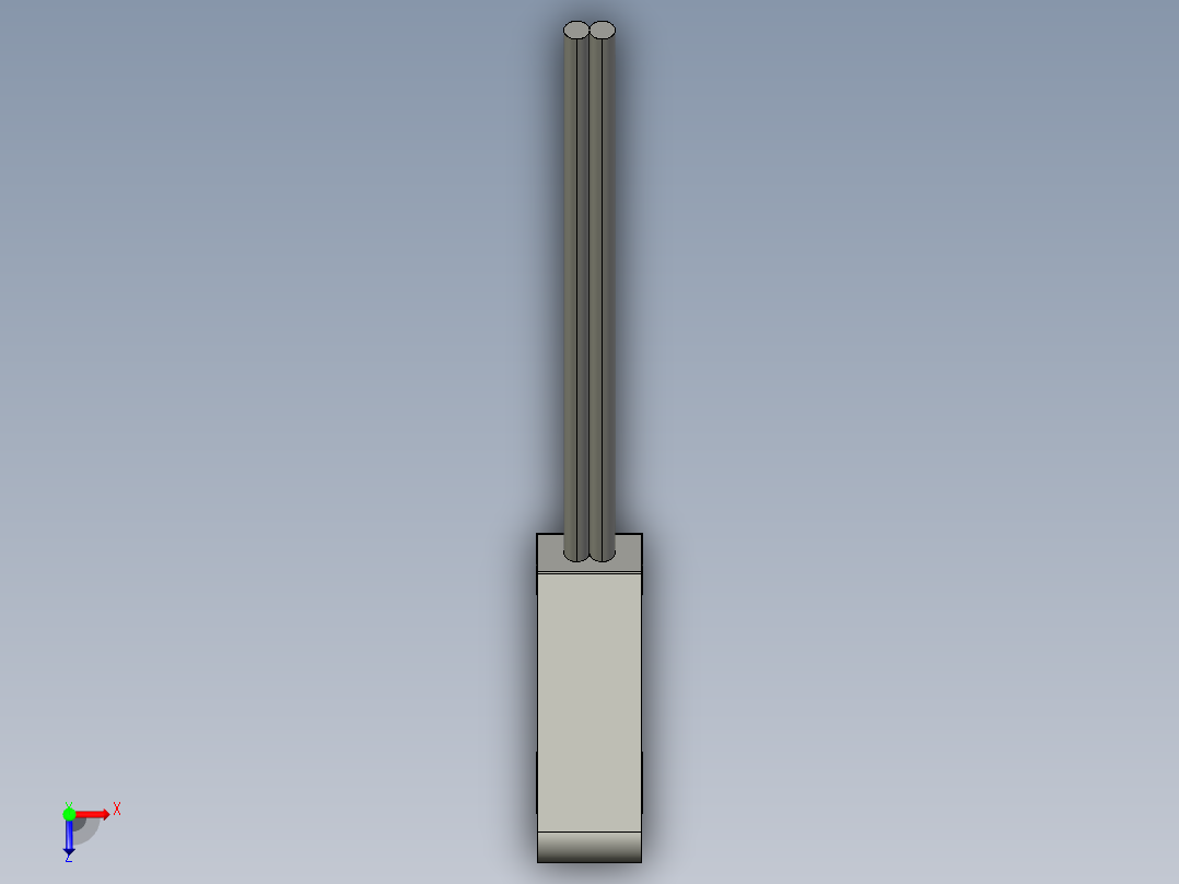 基恩士LV-S31_kc图纸模型俯视图