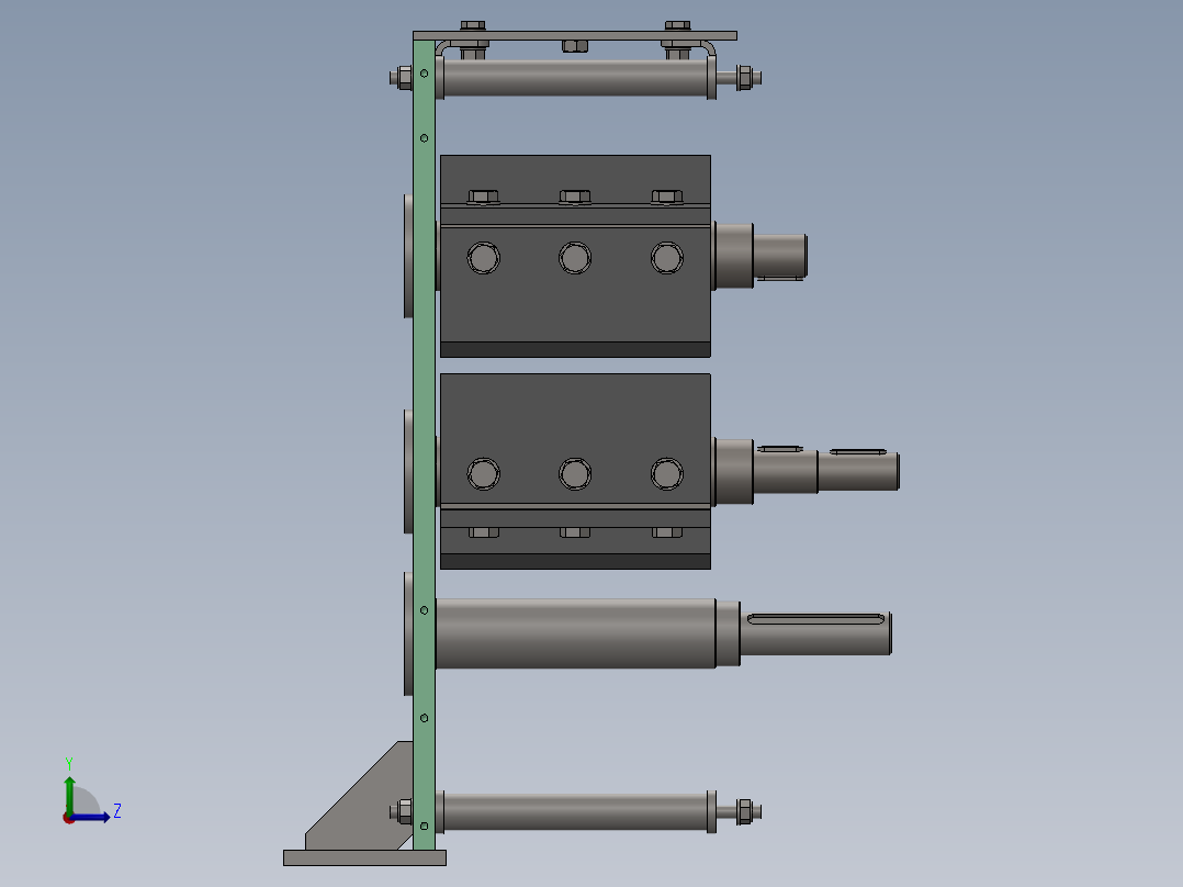 木材破碎机左视图