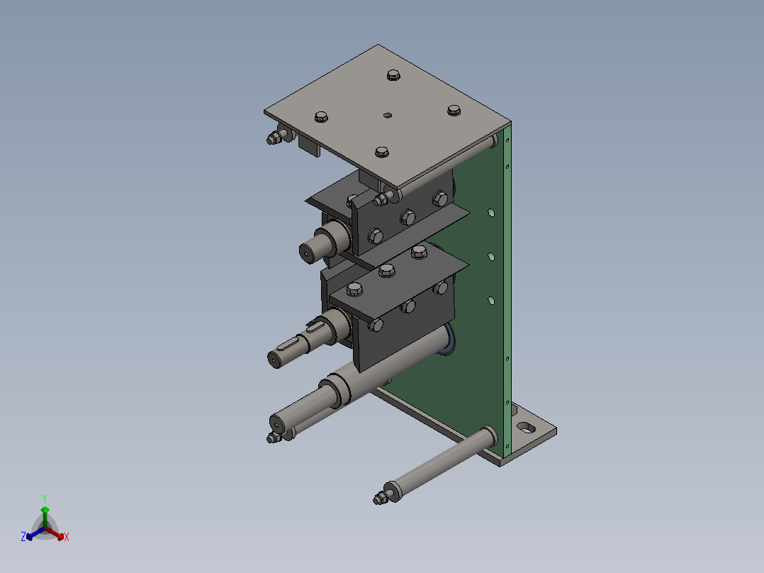 木材破碎机正等轴测图