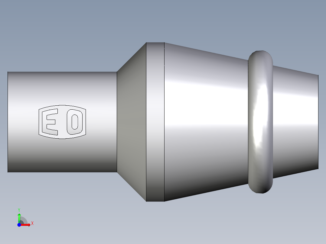 卡套式工业通用硬管接头EO_Blanking_plug_for_cones_VKA06CF前视图