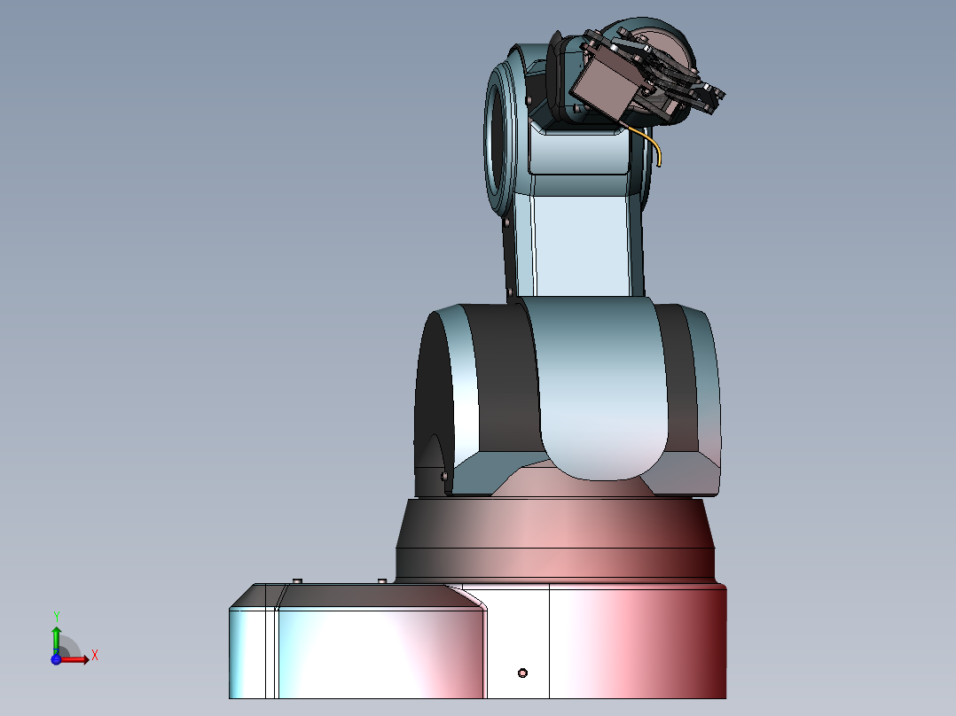 机器人手臂3D模型前视图
