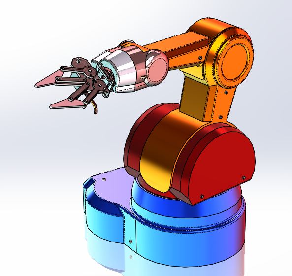 机器人手臂3D模型