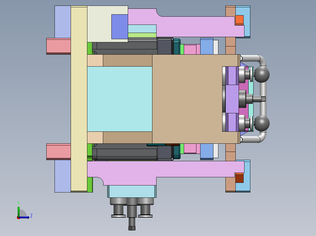 动力电池焊接堆叠工装左视图