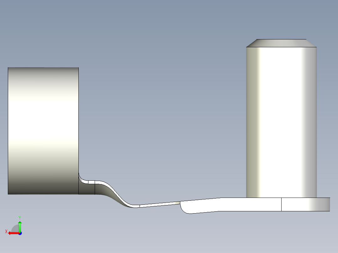 折疊彈片梢10.(A)-3D多系列多零件图纸模型后视图