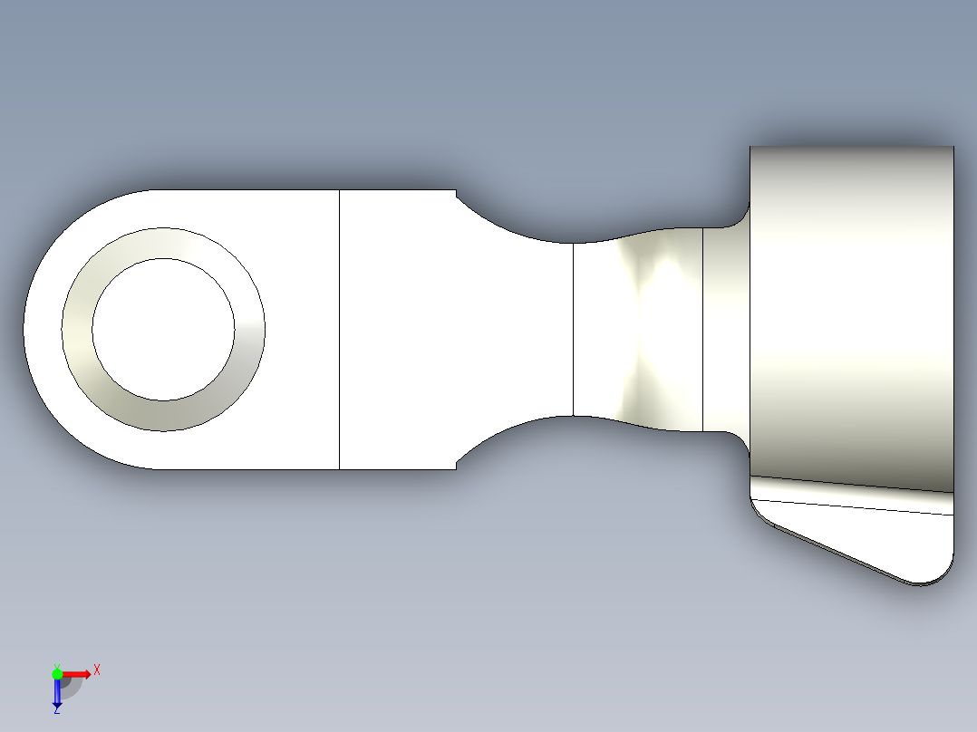 折疊彈片梢10.(A)-3D多系列多零件图纸模型俯视图