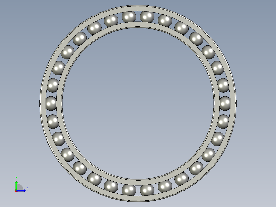 深沟球轴承61808左视图