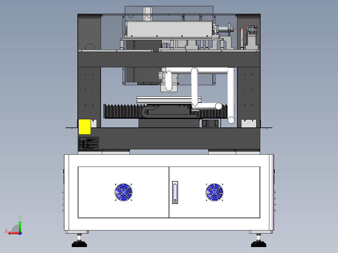 紫外激光切割设后视图