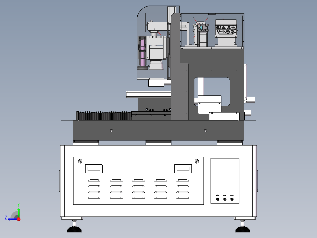 紫外激光切割设右视图
