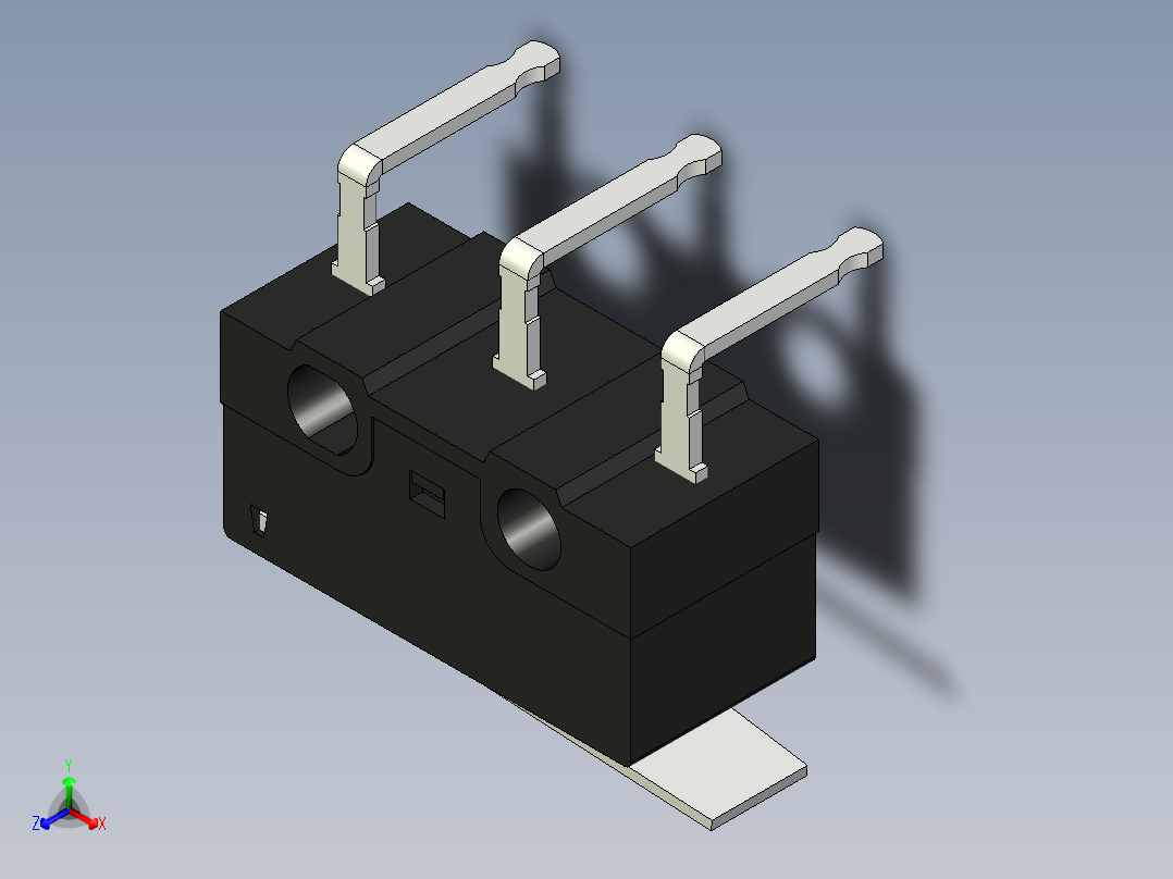 D2F-L-A1正等轴测图