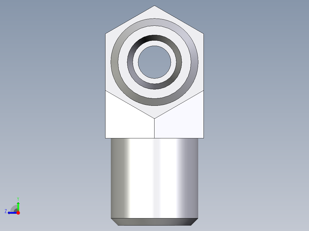 卡套式工业通用硬管接头EO_Union_tee_T04LL71X右视图