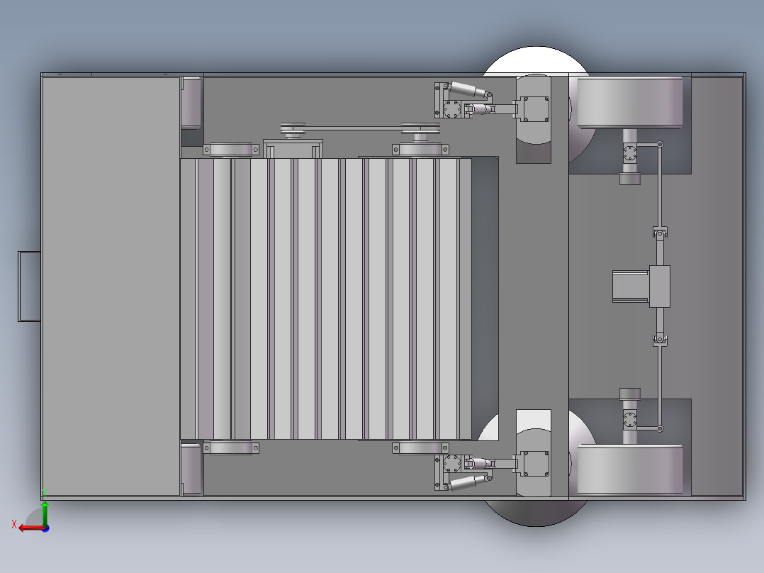 道路落叶清扫车设计（含三维+二维+说明书）后视图