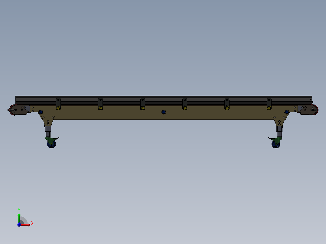 皮带输送机前视图