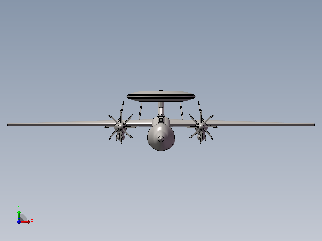 飞机三维图前视图