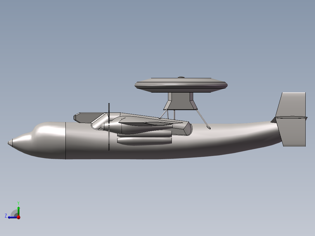飞机三维图右视图
