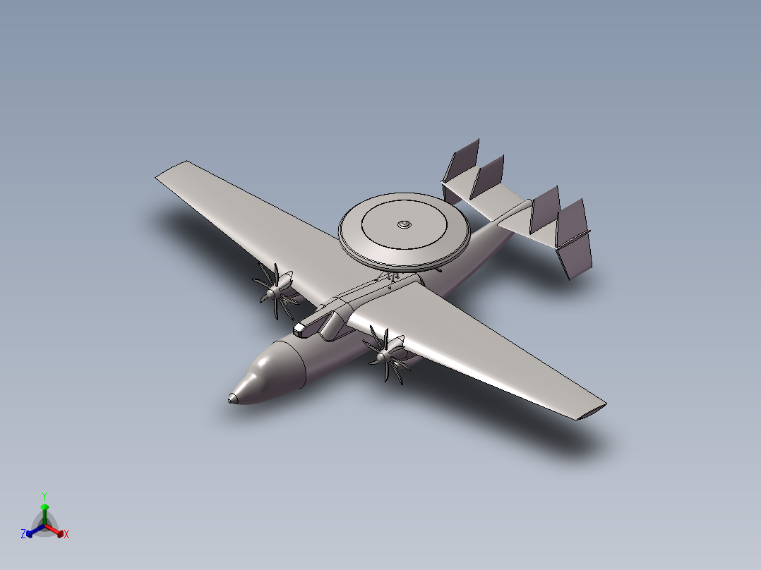 飞机三维图正等轴测图