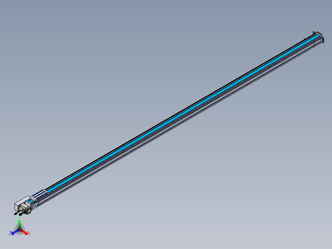 威洛博LB.GB同步带传动--欧规系列LB6A-L65-S3200-BR正等轴测图