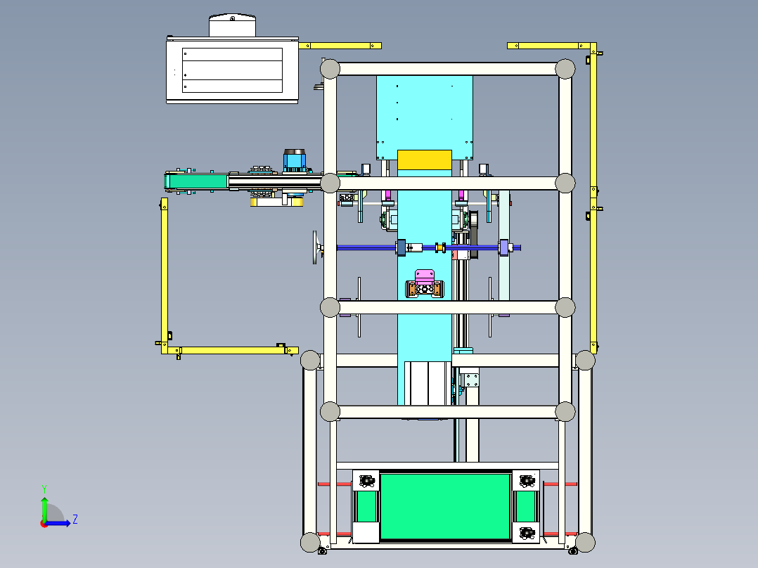 散热器扁管收集机x_t左视图