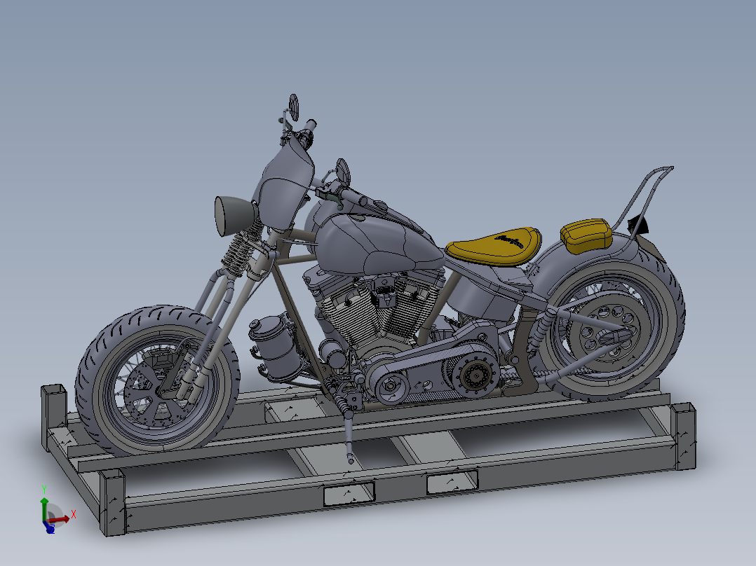 <span style='color: red'>摩托车</span>容器3D<span style='color: red'>模型</span>