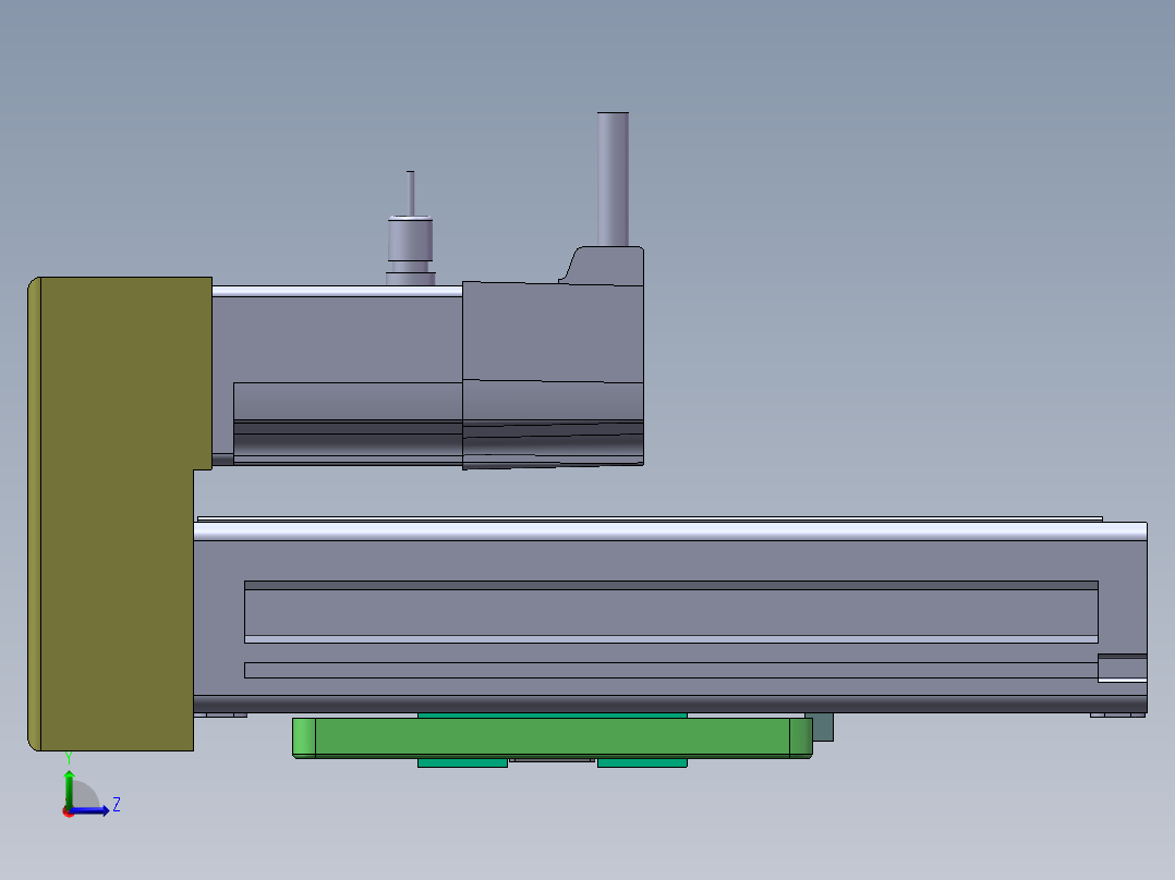 MTH丝杆半封闭模组MTH6M-BM-100W左视图
