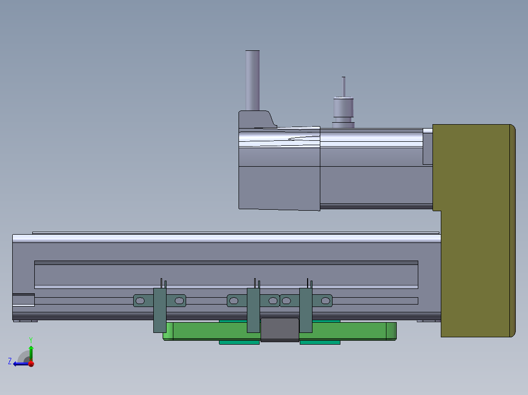 MTH丝杆半封闭模组MTH6M-BM-100W右视图