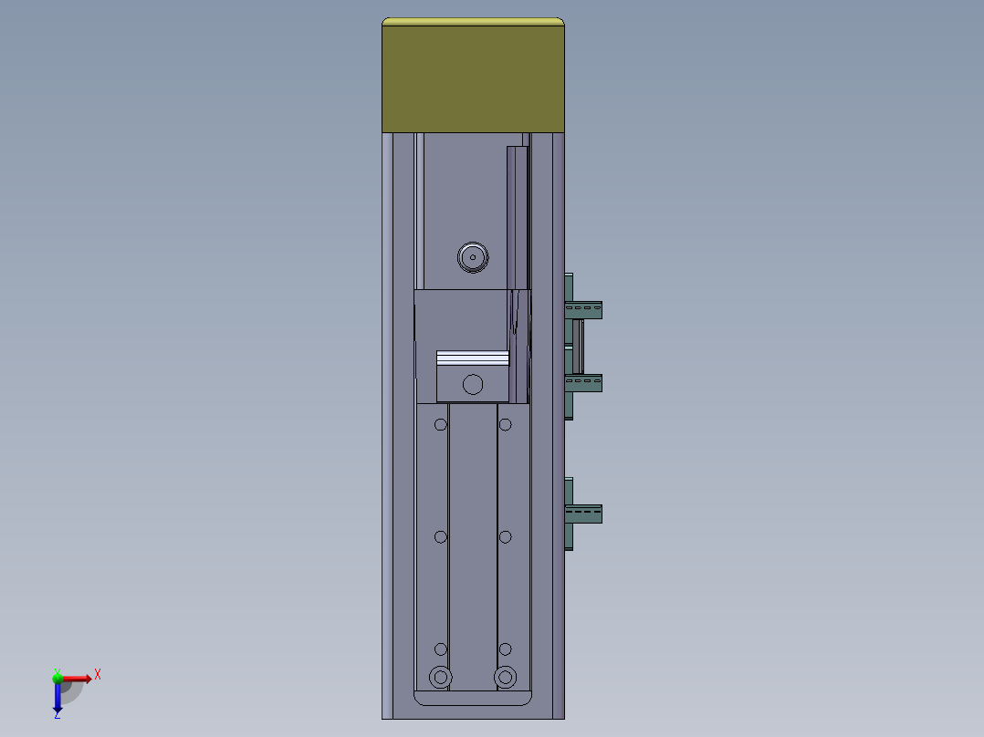 MTH丝杆半封闭模组MTH6M-BM-100W俯视图