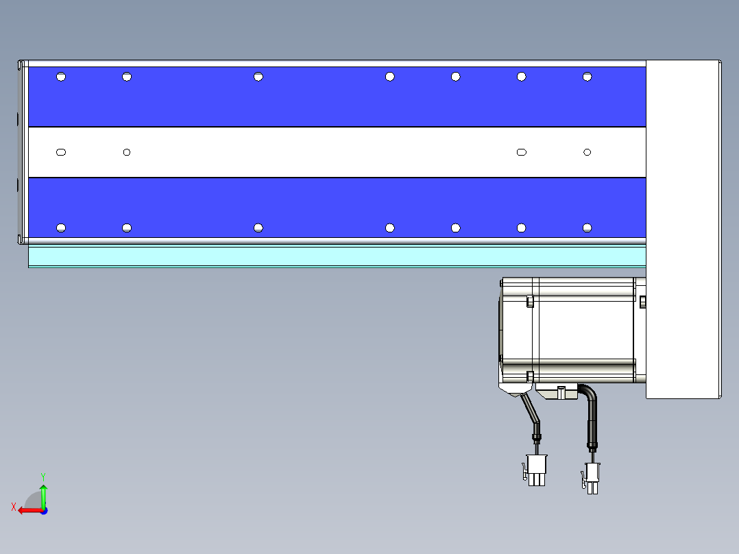 VF丝杆传动-一般环境VF14-Lxx-C-S200-BL-ZP75-C3后视图