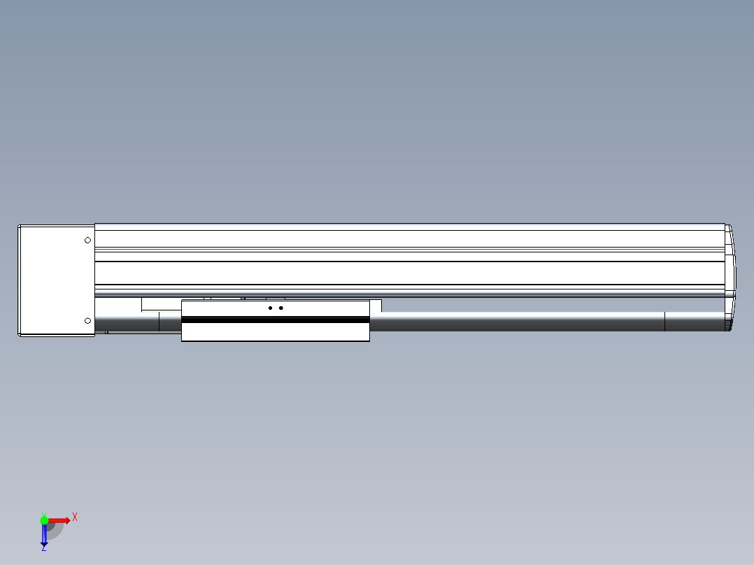 VF丝杆传动-一般环境VF14-Lxx-C-S200-BL-ZP75-C3俯视图