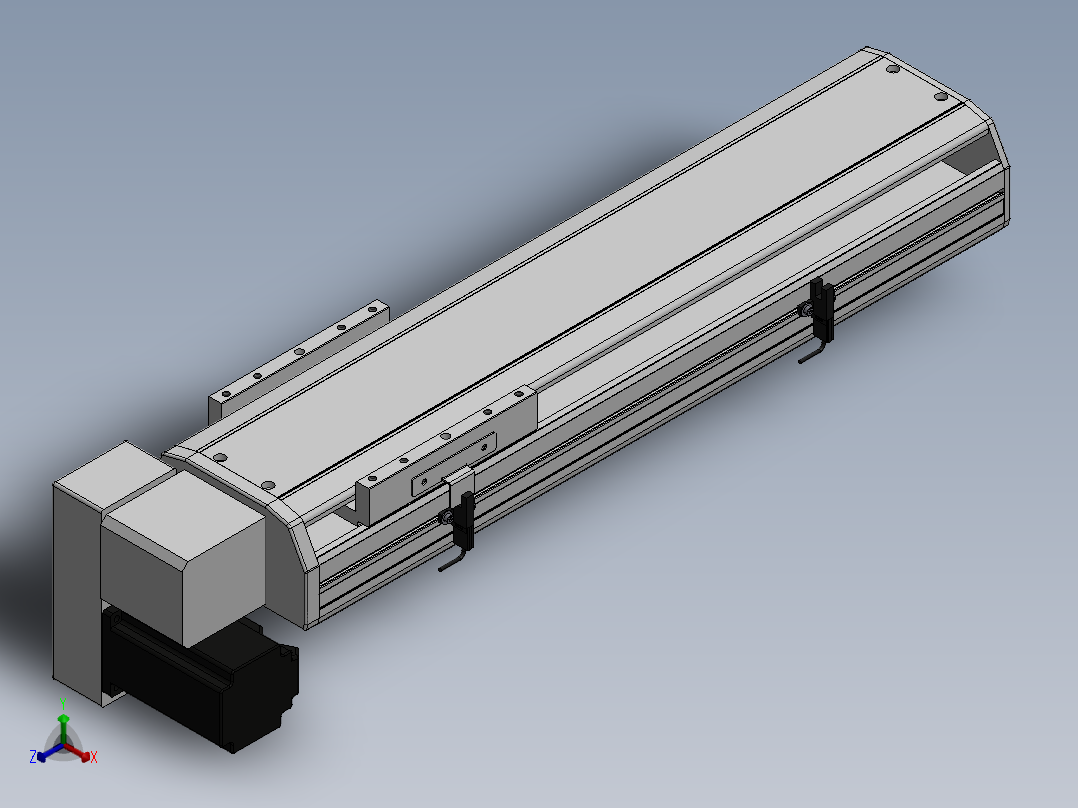 精密模组MT140-L110-300-LD-M40-C4正等轴测图