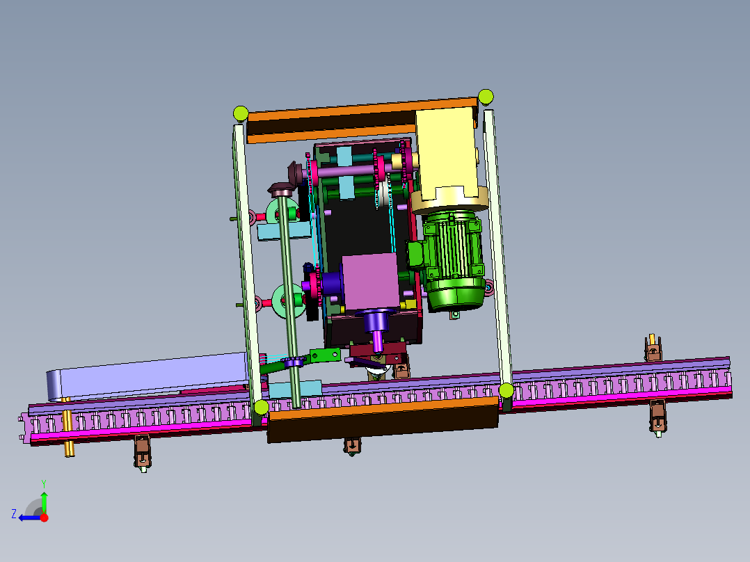 活塞式酱料灌装机生产线右视图