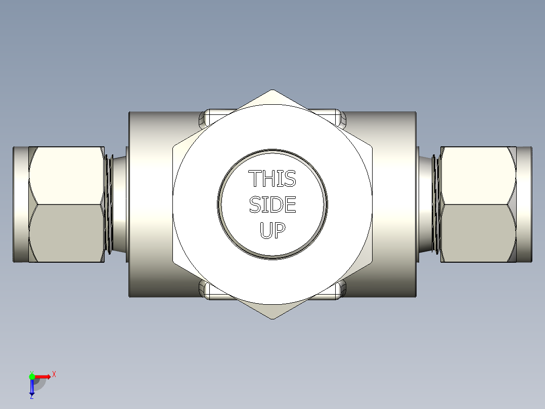 提升止回阀俯视图