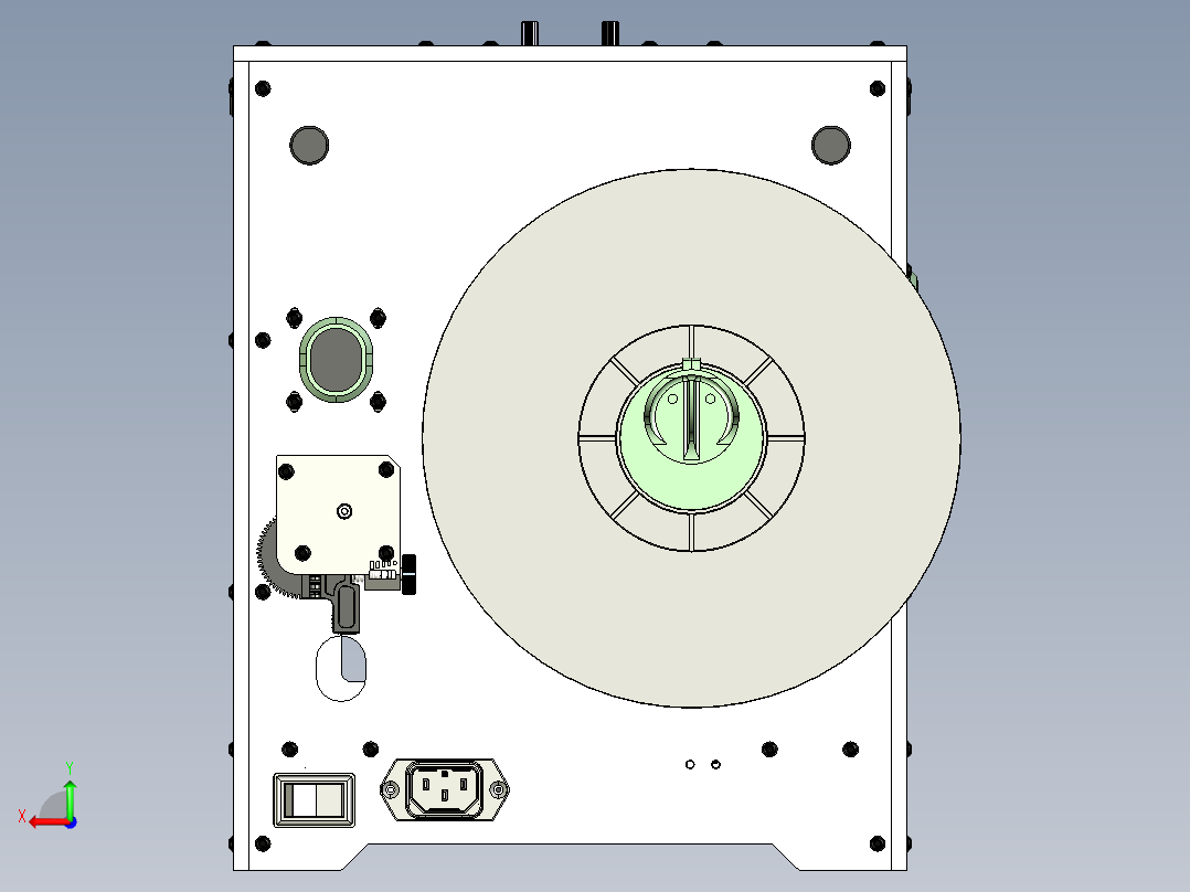 Ultifaker Go 3D 打印机后视图